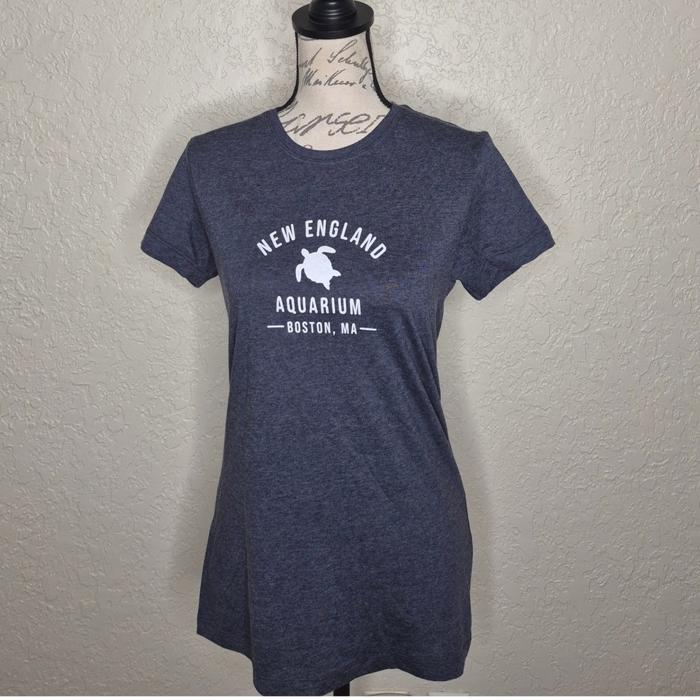 Kastlfel New England Aquarium Boston Sea Turtle Graphic Tee Charcoal Small